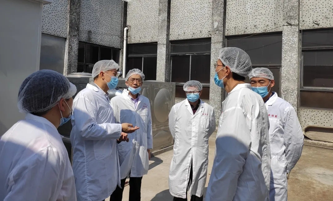 广州市生态环境局海珠分辨局局长区劲国一行到Z6尊龙凯时公司查抄领导工作