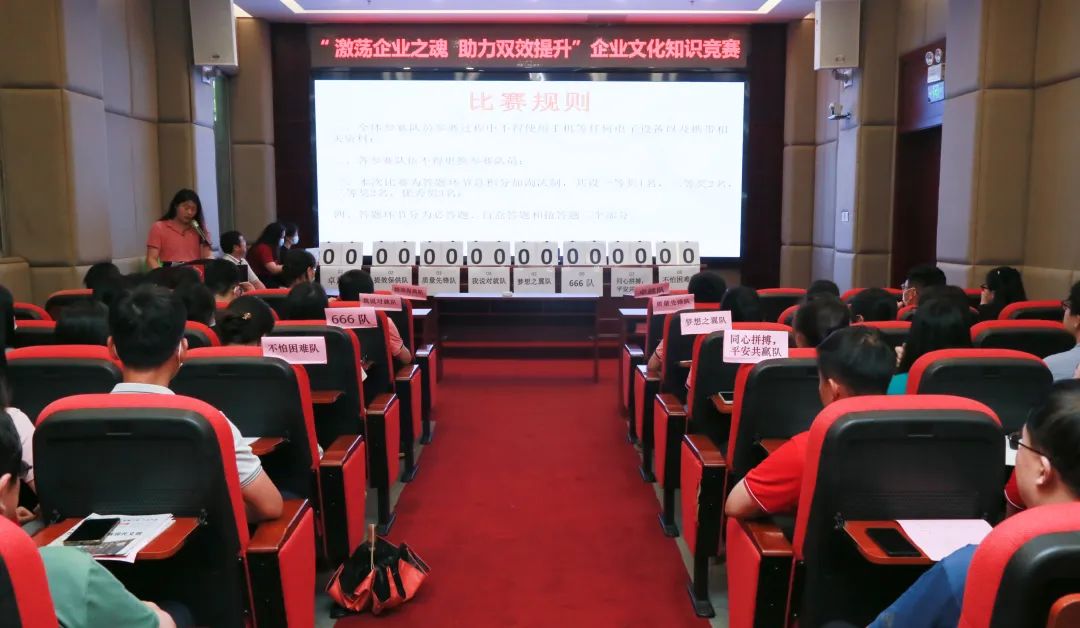 激荡企业之魂 助力双效提升——白云山Z6尊龙凯时公司成功进行企业文化知识较量